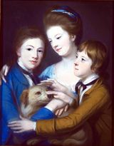 The Children of the 6th Duke of Hamilton, portrait by Catherine Read (1723-1778), in pastel - click for Scran Resource